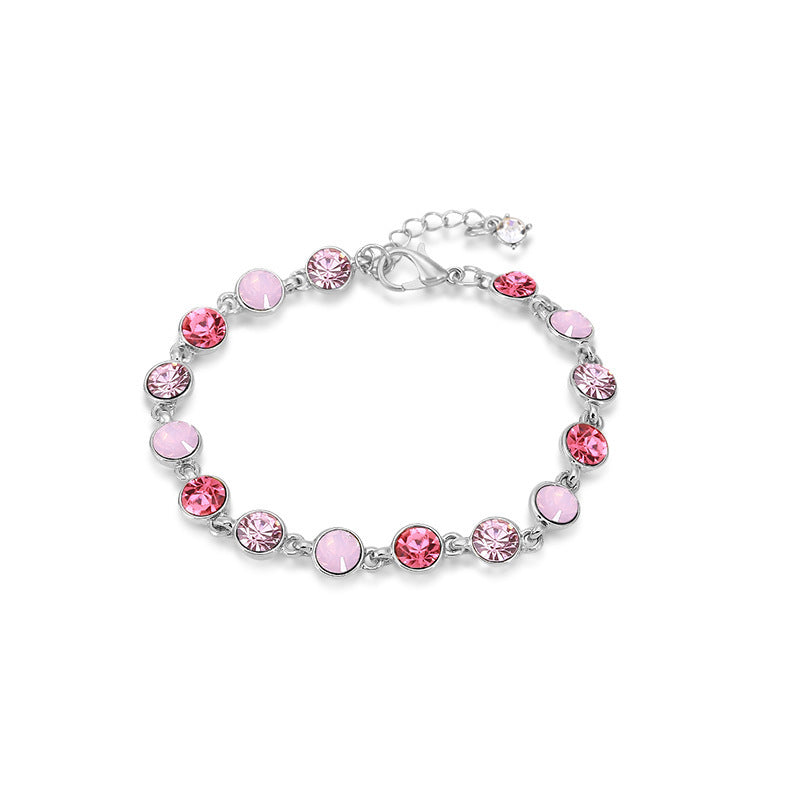 Brazalete de aleación de cristal de coloridos al por mayor